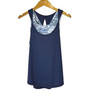 Lululemon‎ Ready & Go Tank Top Inkwell/Blurry Belle Multi Size 6